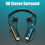 Wireless Neckband Bluetooth 5.2 Headphones | Magnetic Sports Earphones with Mic | Neckband Handsfree Bluetooth Long Battery | Hi-Fi Sound, Noise Cancelling & Waterproof Headset
