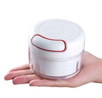 Mini Garlic Chopper | Manual Hand Pull Food Processor for Vegetables, Onion & Meat | Compact Kitchen Chopper & Multi-Purpose Mini Food Cutter