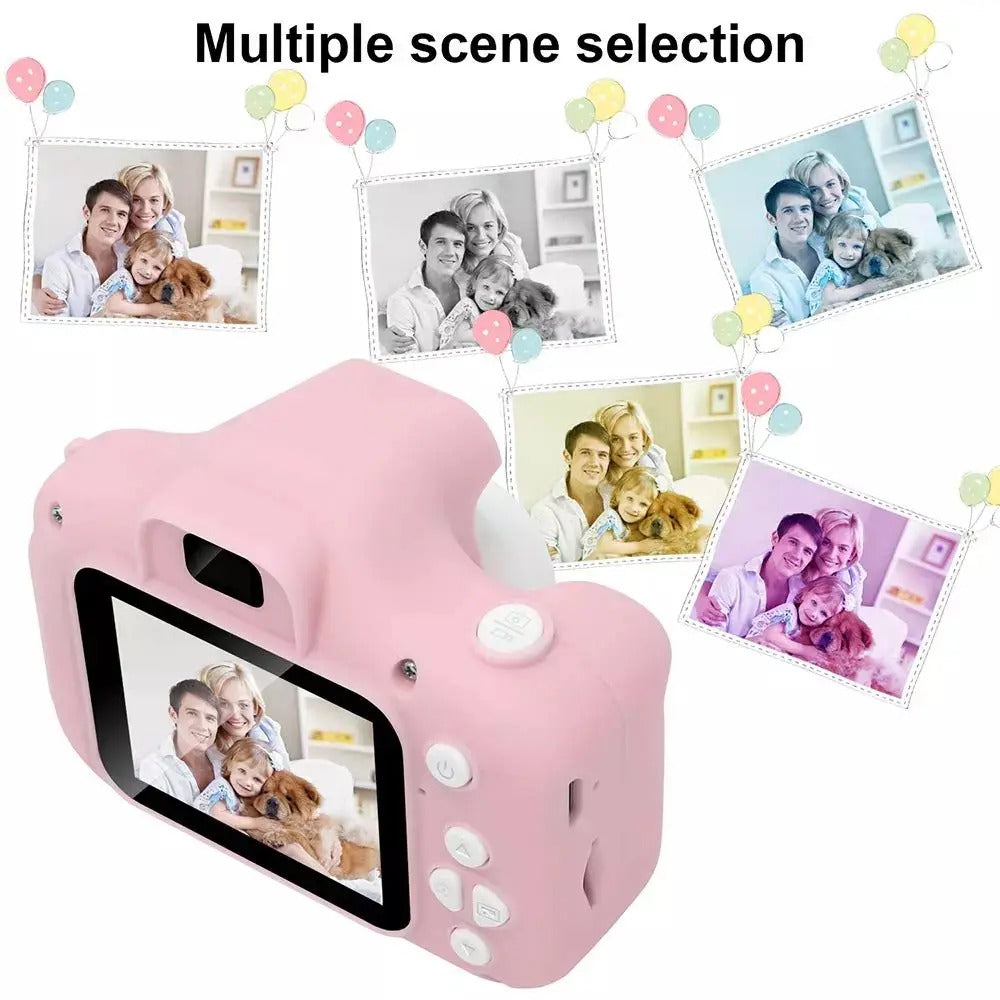 Kids Digital Camera 1080P HD | Rechargeable Mini Photography Toy with Dual Lens & 2" Screen | Children Video & Selfie Camera Gift for Boys & Girls Ages 3–12