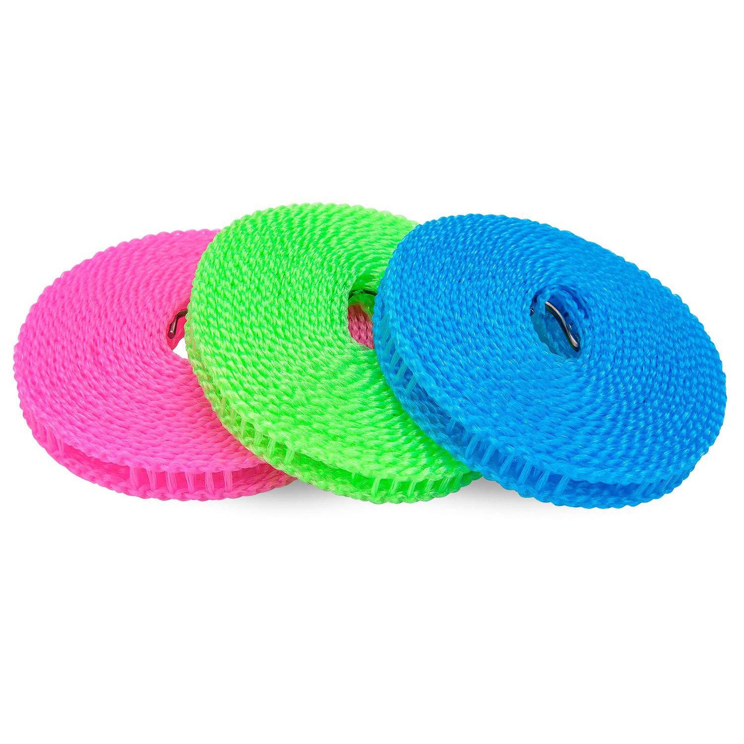 5 Meter Windproof Non-Slip Clothesline Rope | Portable Laundry Drying Line for Indoor & Outdoor Use | Foldable Clothes Drying Cord for Travel, Home & Camping