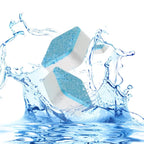 12 Pcs Washing Machine Cleaner Tablets | Deep Cleaning Laundry Tub & Drum Tablets | For Front Load & Top Load Washers | Effervescent Detergent Residue Remover & Bacteria Eliminator