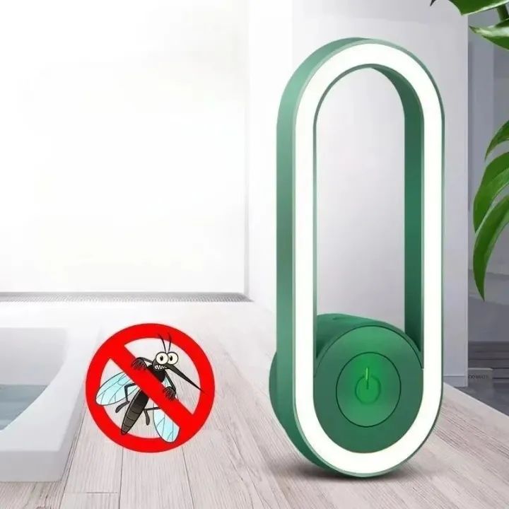 Ultrasonic Mosquito Repellent LED Night Lamp | Electric Indoor & Outdoor Bug Killer Light | Silent Mosquito Catcher Lamp with Soft Eye Protection Glow | USB Insect Trap for Home & Bedroom