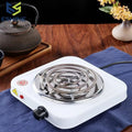 Electric Stove for Cooking | 1000W Single Hot Plate with Adjustable Heat Control | Portable Countertop Cooking Burner with Stainless Steel Heating Coil | Easy to Clean & Travel Friendly