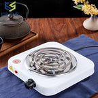 Electric Stove for Cooking | 1000W Single Hot Plate with Adjustable Heat Control | Portable Countertop Cooking Burner with Stainless Steel Heating Coil | Easy to Clean & Travel Friendly