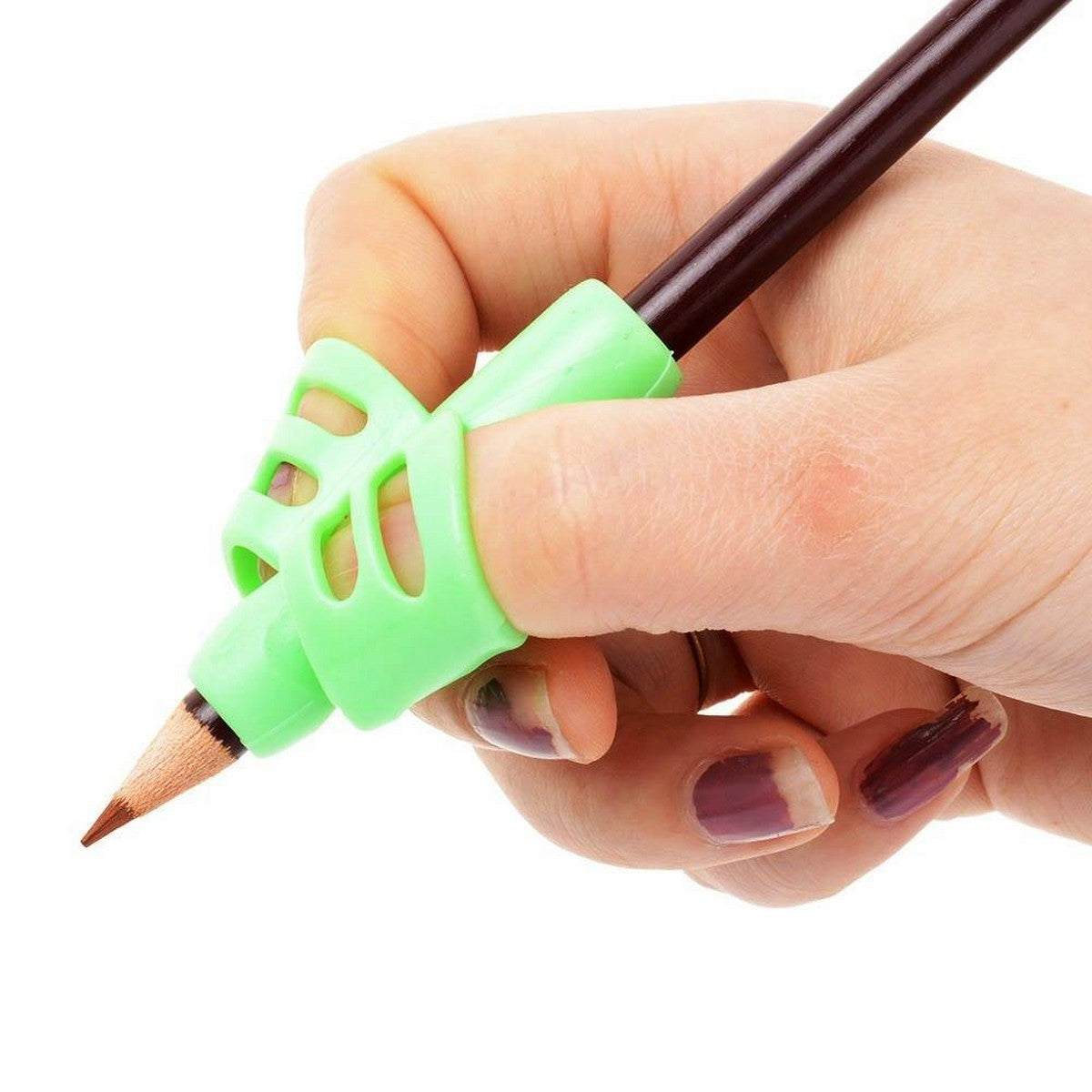 Pencil Grip for Kids Handwriting (1 Piece) | Ergonomic Silicone Pencil Grip | Finger Guide Writing Aid Grip for Learning to Write