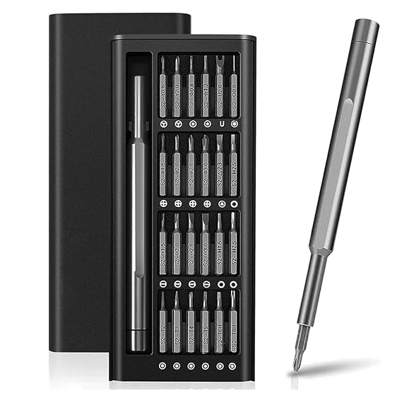 24-in-1 Precision Screwdriver Set | Magnetic Mini Screwdriver Bit Kit for Electronics, Mobile & Computer Repair | Multi-Functional Repair Tool Kit with Case