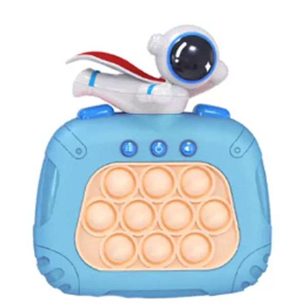 Quick Push Pop It Electronic Game | Light Up Bubble Pop Fidget Toy | Handheld Reaction & Speed Push Game for Kids & Adults