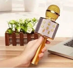 WS-858 Wireless Bluetooth Karaoke Microphone | 3-in-1 Portable Mic, Speaker & Recorder | Rechargeable Handheld Singing Mic for Kids & Adults, Home Parties & Outdoor Fun