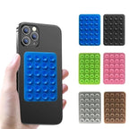 1 Pcs Silicone Suction Pad Phone Holder | Reusable Self-Adhesive Rubber Mount with 24 Suction Cups | Anti-Slip Sticky Pad for Mobile Phones, Mirrors, Car Dashboards & Walls