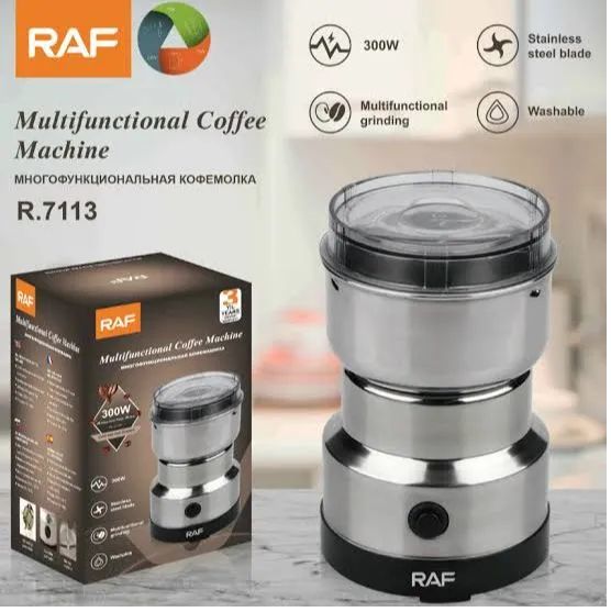 Mini Electric Coffee & Spice Grinder Machine | Stainless Steel Coffee Bean & Masala Grinder | Portable Kitchen Grinder Machine for Dry Nuts, Seeds & Spices – High Quality 330W Appliance