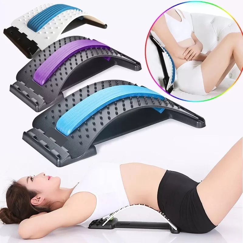 Back Stretcher for Lower Back & Lumbar Support – Spine Stretching Device with Multi-Level Design | Back Massage Stretcher & Posture Support Tool for Home Use