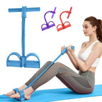 Pedal Resistance Band Tummy Trimmer – Foot Pedal Pull Rope Exerciser with Non-Slip Handles | Portable Home Workout Resistance Band for Yoga, Stretching & Arm Training