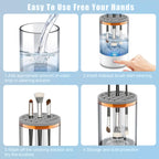 Electric Makeup Brush Cleaner – Automatic Cosmetic Brush Washing &amp; Drying Machine | Portable USB Beauty Brush Cleaner for All Brush Sizes