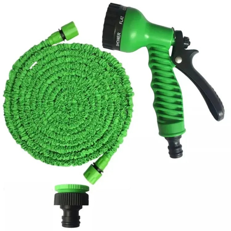 100ft Expandable Flexible Garden Water Hose Pipe with Spray Nozzle | High Pressure Retractable Hose for Car Wash, Lawn, and Home Cleaning | Leakproof Outdoor Flexible Water Pipe