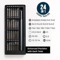 24-in-1 Precision Screwdriver Set | Magnetic Mini Screwdriver Bit Kit for Electronics, Mobile & Computer Repair | Multi-Functional Repair Tool Kit with Case
