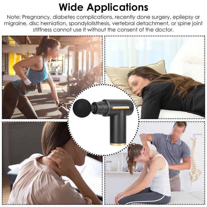 Professional Deep Tissue Massage Gun | Handheld Electric Muscle Massager | Rechargeable Portable Massage Gun for Neck, Back & Full Body Relaxation