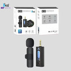 K35 Wireless Microphone with Receiver | Plug & Play Wireless Mic for Android, DSLR, Laptop & Mobile | Universal 3.5mm Wireless Mic for Vlogging, Interview & Podcast