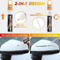 Car Scratch Repair Pen | Touch-Up Paint Marker for Cars | Quick Paint Repair Tool for Minor Marks | Easy DIY Auto Body Touch-Up Kit – Black & White Colors