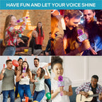 WS-858 Wireless Bluetooth Karaoke Microphone | 3-in-1 Portable Mic, Speaker & Recorder | Rechargeable Handheld Singing Mic for Kids & Adults, Home Parties & Outdoor Fun