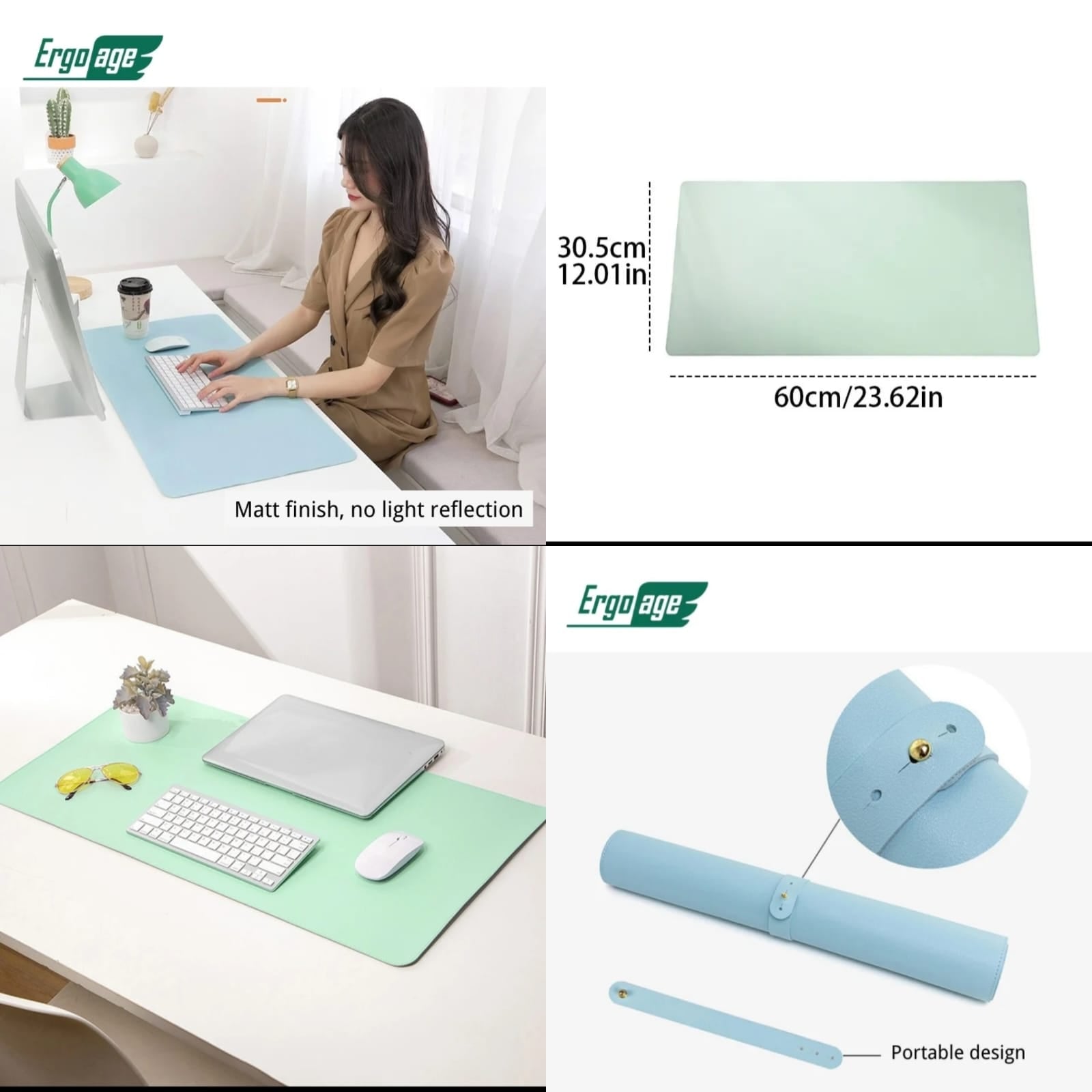Large Size Dual-Side Mousepad | Non-Slip Waterproof Desk Mat for Office, Laptop & Computer Table | Multi-Purpose Writing Pad & Desk Protector Mat for Home & Workspaces