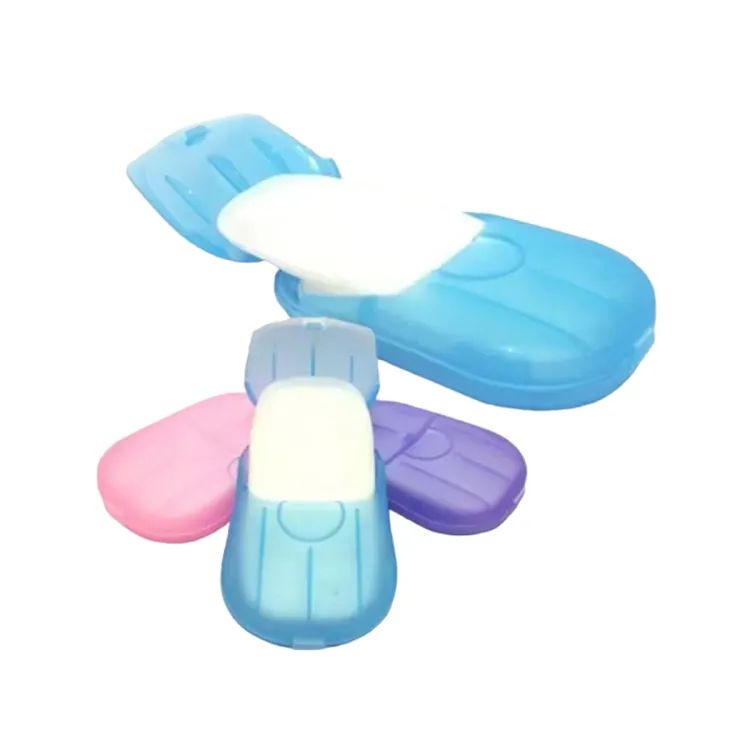 Mini Portable Travel Paper Soap Sheets | Disposable Hand Wash Soap Paper | Lightweight Pocket Soap for Camping, Hiking & Travel (20 Pcs)