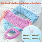 Soft Toilet Seat Cushion Cover | Warm Washable Bathroom Toilet Mat Pad | Reusable Plush Toilet Seat Protector | Universal Fit Toilet Lid Cover for Comfort and Hygiene