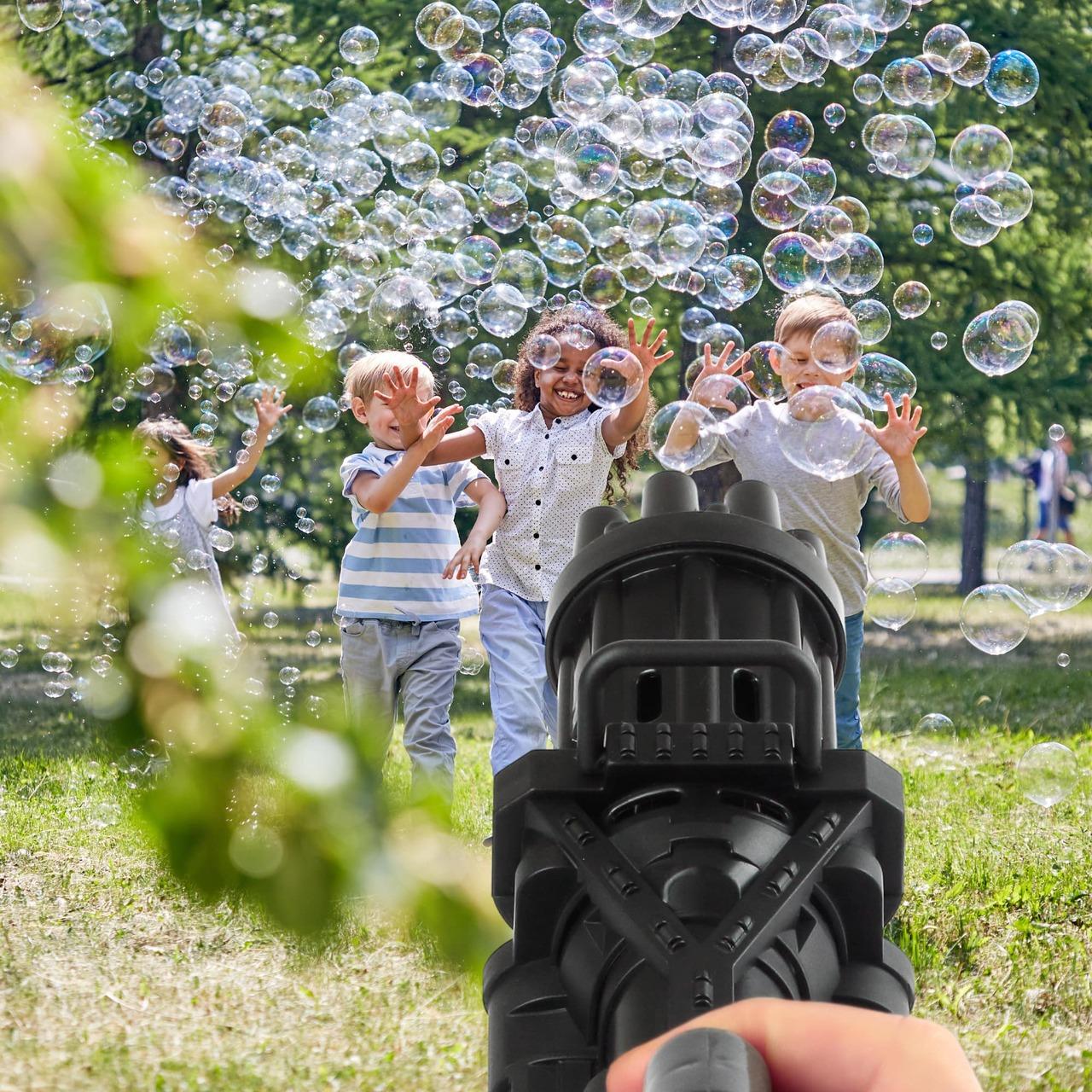 8 Hole Automatic Bubble Gun Toy | Electric Bubble Machine for Kids | Summer Outdoor Bubble Blower Toy for Children