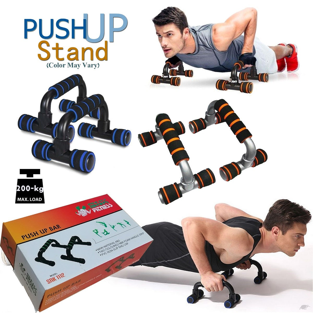 9-in-1 Push Up Board – Multi-Functional Fitness Push Up Trainer with Handles | Color-Coded Home Workout Board for Upper Body Training & Bodyweight Exercise