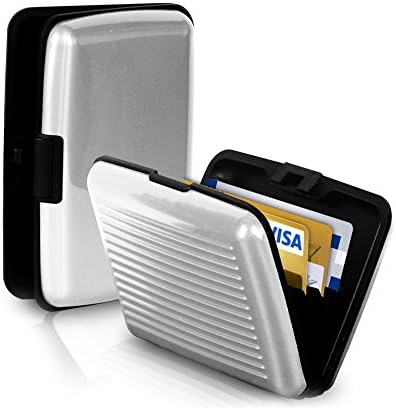 Aluminum Waterproof Card Holder Wallet | Slim Unisex Card Case for Men & Women | Pocket-Size Travel Credit Card Organizer with Anti-Dust Design