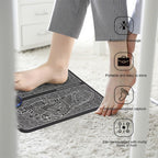 EMS Foot Massager Mat – Electric Foot Stimulation Pad with Multiple Modes | Rechargeable, Portable Foot Relaxation Mat for Home & Office Use