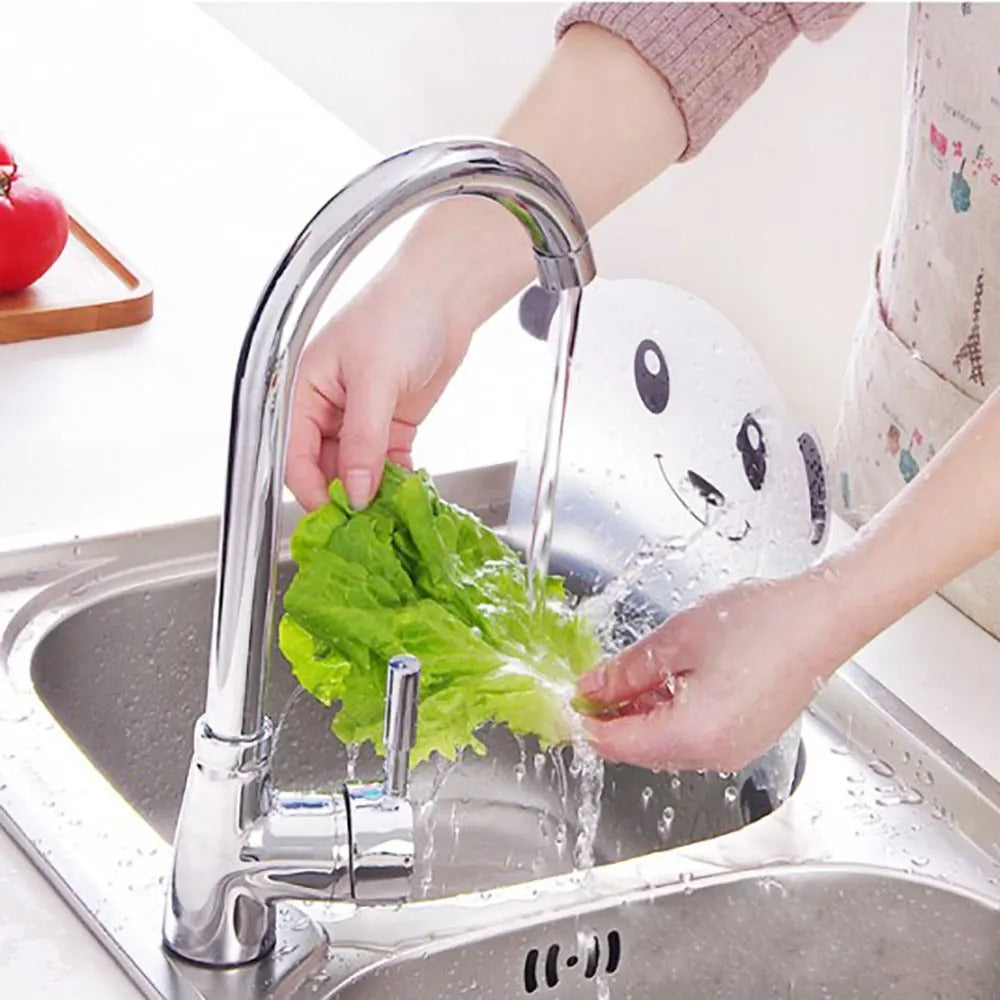 Cute Panda Sink Splash Guard | Faucet Water Blocking Board for Kitchen Sink | Sink Splash Proof Protector with Suction Cups | Water Splash Shield for Basin & Countertop