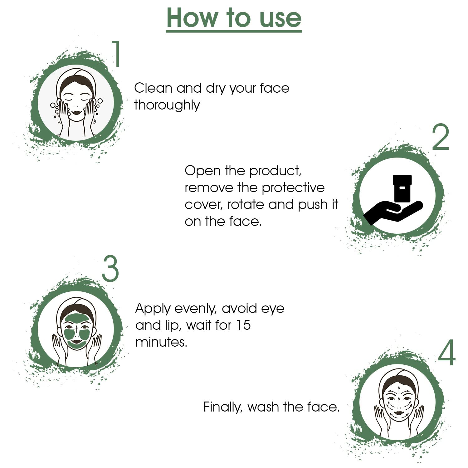 Green Tea Mask Stick 40g | Deep Cleansing Clay Mask Stick for Pores & Oil Control | Purifying Green Tea Face Mask Stick for Daily Skincare