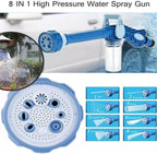 8-in-1 High Pressure Water Spray Gun | Multi-Function Garden Hose Nozzle & Car Wash Sprayer | Adjustable Water Cannon for Lawn, Plants & Outdoor Cleaning
