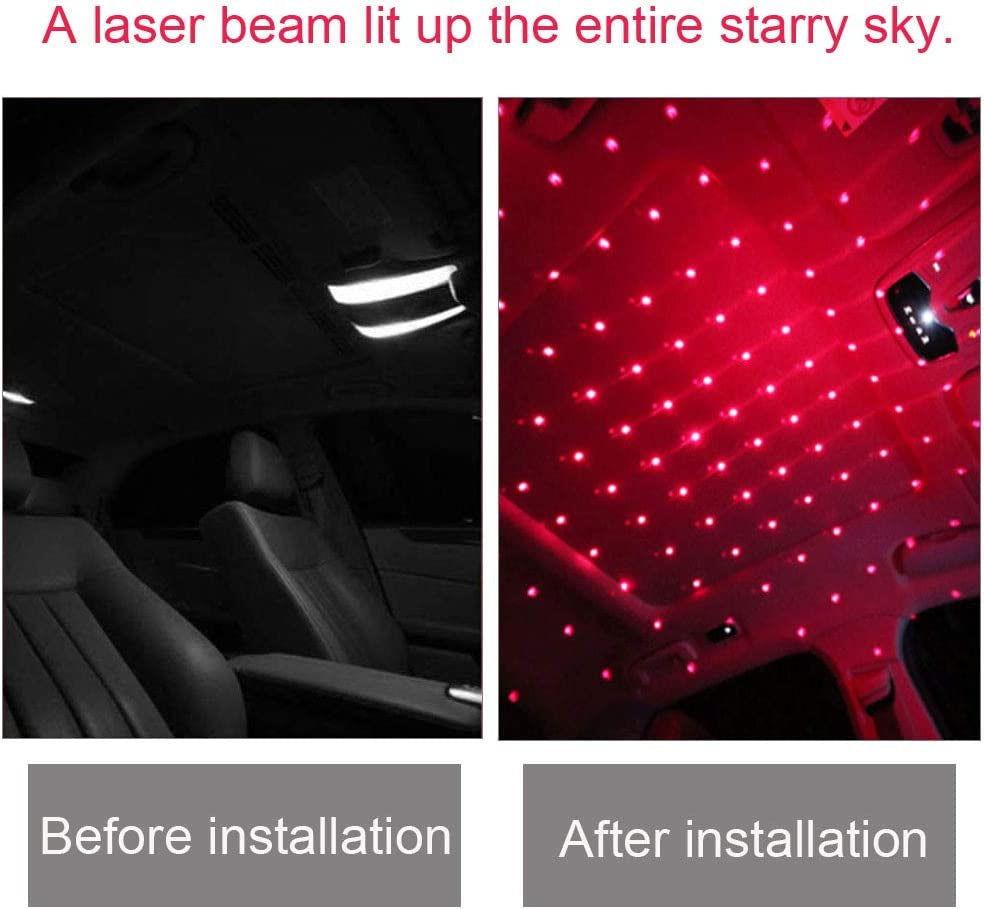USB Star Light for Car & Room | LED Starry Sky Night Light 5V Galaxy Projector | Car Roof & Ceiling Ambient Mood Lamp – Plug & Play