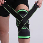 Adjustable Knee Support Brace | Elastic Pressurized Sports Compression Sleeve | Breathable Knee Pad for Running, Cycling, Gym & Joint Pain Relief – Unisex