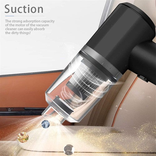 Powerful 2 in 1 Portable Vacuum Cleaner for Car With Wire | Car Charger or Cigarette Socket for Power | removable and washable filter | Lightweight Operates Quietly