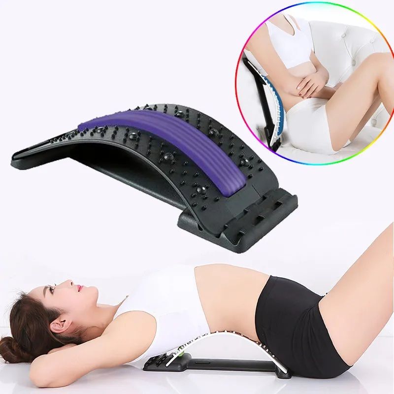 Back Stretcher for Lower Back & Lumbar Support – Spine Stretching Device with Multi-Level Design | Back Massage Stretcher & Posture Support Tool for Home Use