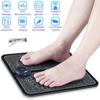 EMS Foot Massager Mat – Electric Foot Stimulation Pad with Multiple Modes | Rechargeable, Portable Foot Relaxation Mat for Home & Office Use