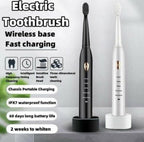 6 Modes Sonic Electric Toothbrush for Adults & Kids | Rechargeable Electric Toothbrush with Smart Timer | IPX7 Waterproof Whitening Toothbrush with Brush Holder & 4 Brush Heads