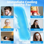 6 Pcs Fever Cooling Gel Patch | Cooling Gel Patch for Headache, Migraine & Fever Relief | Forehead Cooling Patch for Kids & Adults