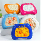 Quick Push Pop It Electronic Game | Light Up Bubble Pop Fidget Toy | Handheld Reaction & Speed Push Game for Kids & Adults