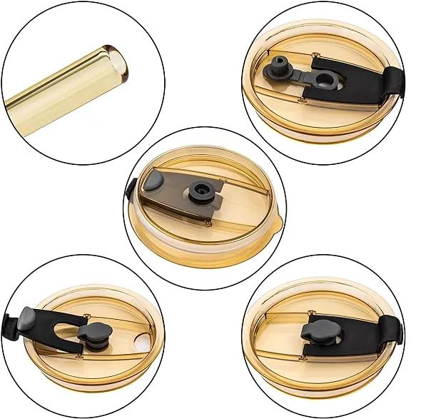 Glass Tumbler Mug with Lid & Straw | Reusable Ribbed Glass Drinking Cup with Protective Sleeve | Iced Coffee & Juice Glass Cup (450 ml)