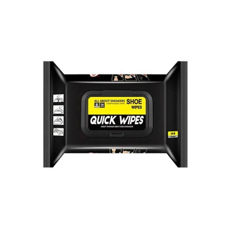 30 Pcs Shoe Cleaning Wet Wipes | Deep Cleaning Disposable Shoe Cleaner Pads | Instant Sneaker & Leather Shoe Wipes for Dirt Removal | Portable Travel Shoe Care Wipes for Men & Women