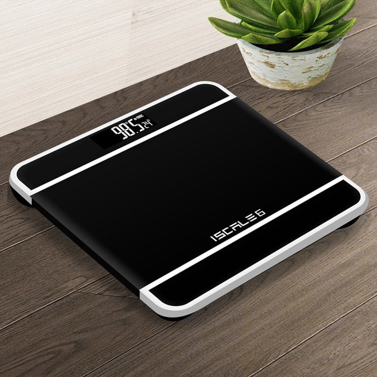 180kg Digital Body Weight Scale – Smart Electronic Glass Bathroom Scale with LED Display | Accurate Slim Household Floor Scale for Home Fitness