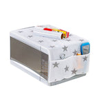 Waterproof Microwave Oven Cover with Storage Pockets | Dustproof Washable Kitchen Appliance Protector | Heat-Resistant Decorative Microwave Dust Cover with Double Side Organizer Pockets