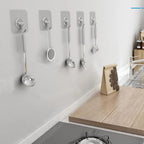 10 Pcs Adhesive Wall Hooks | Heavy Duty Transparent Sticky Hooks for Wall, Ceiling, Door, Bathroom & Kitchen | Waterproof & Oilproof No-Drill Reusable Self-Adhesive Wall Hangers