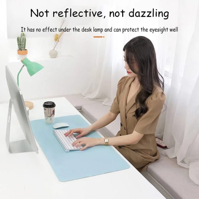 Large Size Dual-Side Mousepad | Non-Slip Waterproof Desk Mat for Office, Laptop & Computer Table | Multi-Purpose Writing Pad & Desk Protector Mat for Home & Workspaces