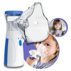 Portable Mesh Nebulizer Machine with Mask for Kids and Adults | Handheld Ultrasonic Inhaler Nebulizer | Compact Silent Home & Travel Nebulizer Device | USB Rechargeable Mini Nebulizer for Easy Breathing