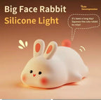 Silicone Bunny Night Light for Kids | Cute Rabbit Touch Sensor Night Lamp | Soft Glow Rechargeable LED Nursery Light