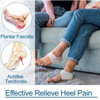 Silicone Heel Protector (2 Pcs) | Soft Heel Pad Silicone & Heel Cushion Sleeve | Heel Cover and Heel Guard for Daily Heel Comfort